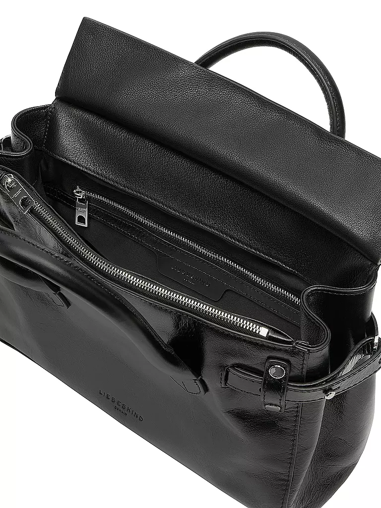 LIEBESKIND BERLIN | Ledertasche - Henkeltasche GLORIA SATCHEL Medium | Noir