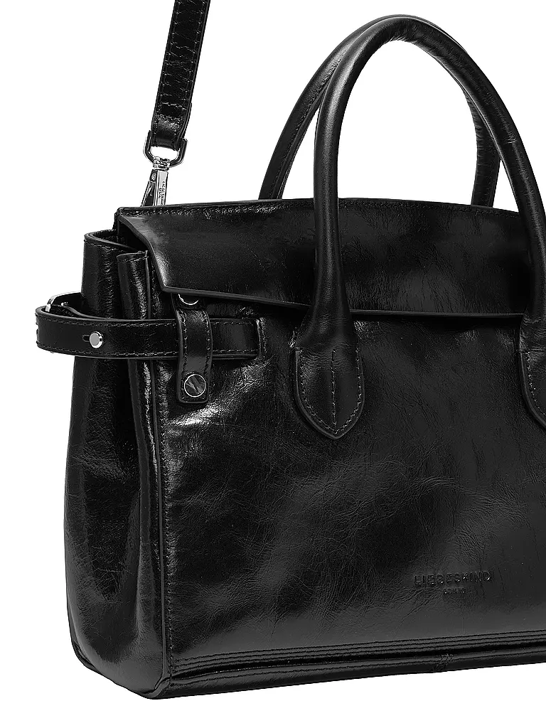 LIEBESKIND BERLIN | Ledertasche - Henkeltasche GLORIA SATCHEL Medium | Noir