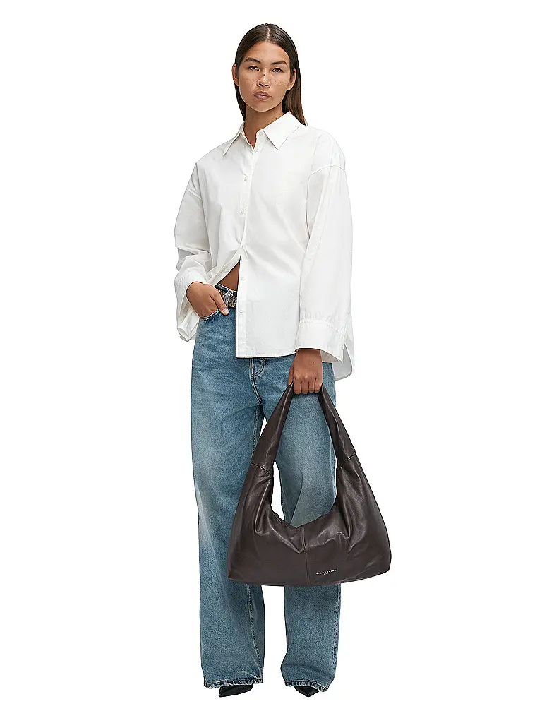 LIEBESKIND BERLIN | Ledertasche - Hobo Bag Large | Marron