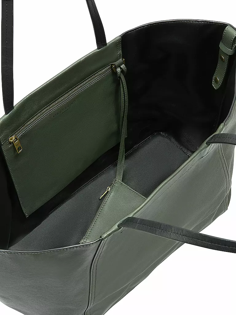 LIEBESKIND BERLIN | Ledertasche - Shopper CHUDY Large | Vert foncé