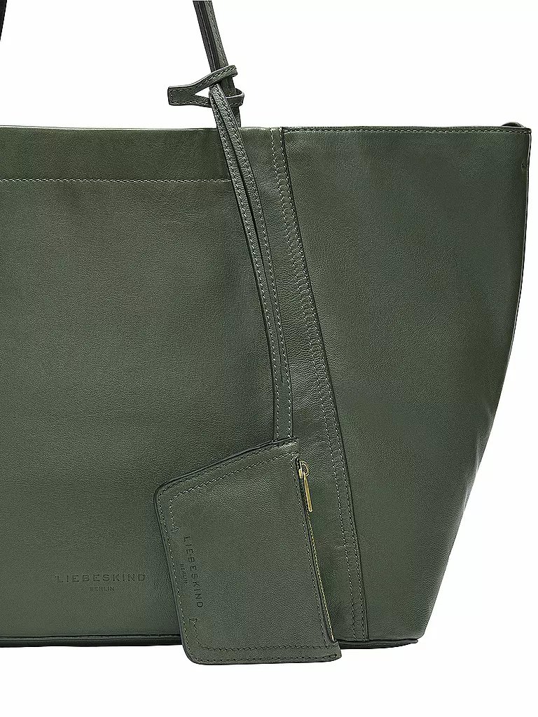 LIEBESKIND BERLIN | Ledertasche - Shopper CHUDY Large | Vert foncé