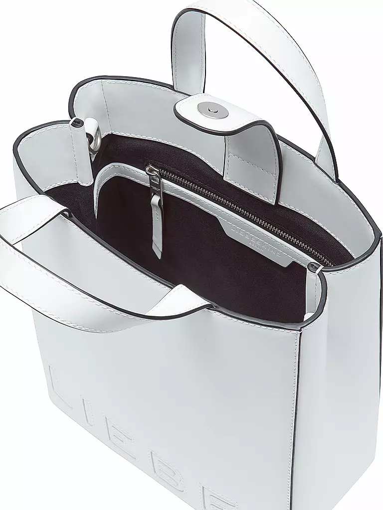 LIEBESKIND BERLIN | Ledertasche - Tote Bag PAPER BAG  Small | Blanc