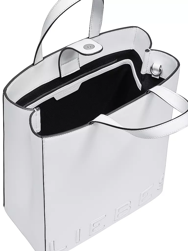 LIEBESKIND BERLIN | Ledertasche - Tote Bag PAPER BAG Medium | Blanc