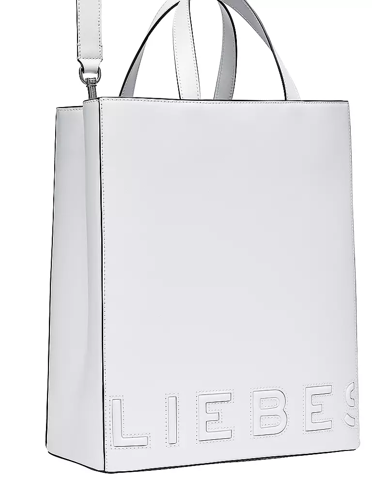 LIEBESKIND BERLIN | Ledertasche - Tote Bag PAPER BAG Medium | Blanc