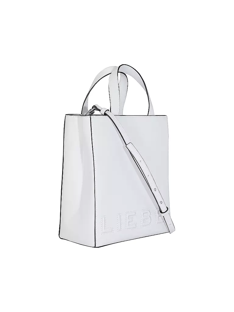 LIEBESKIND BERLIN | Ledertasche - Tote Bag PAPER BAG Small | Blanc