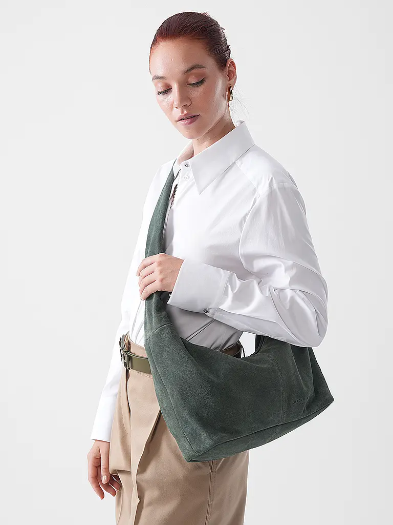 LIEBESKIND BERLIN | Sac en cuir - Hobo Bag Medium | olive
