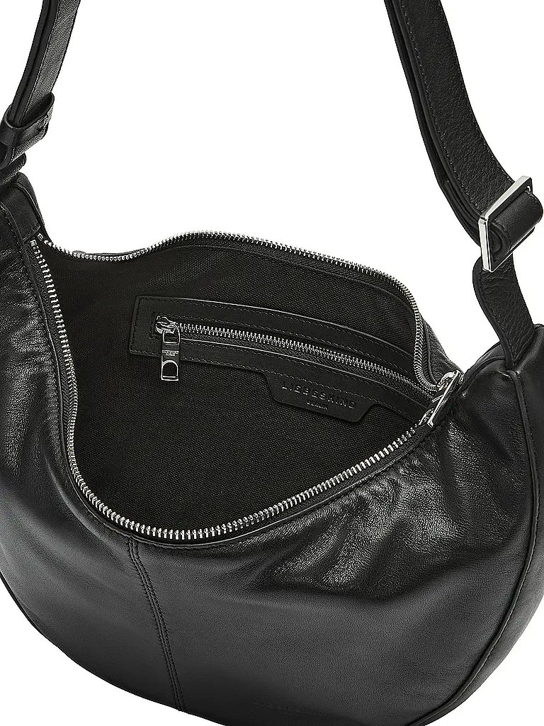 LIEBESKIND BERLIN | Sac en cuir - Hobo Bag MOON Small | Noir