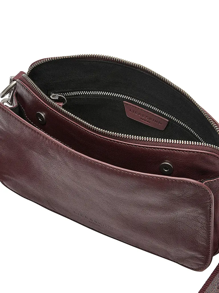 LIEBESKIND BERLIN | Sac en cuir - Sac bandoulière CLARICE Medium | Rouge foncé