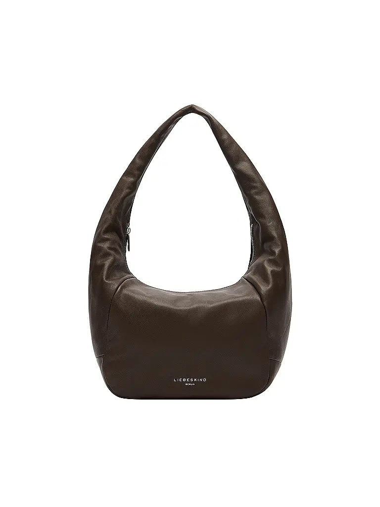 LIEBESKIND BERLIN | Sac en cuir - Sac Hobo FARRAH Medium | Marron