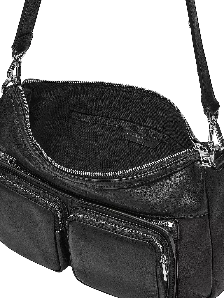 LIEBESKIND BERLIN | Sac en cuir - Sac Hobo MAIA Medium | Noir