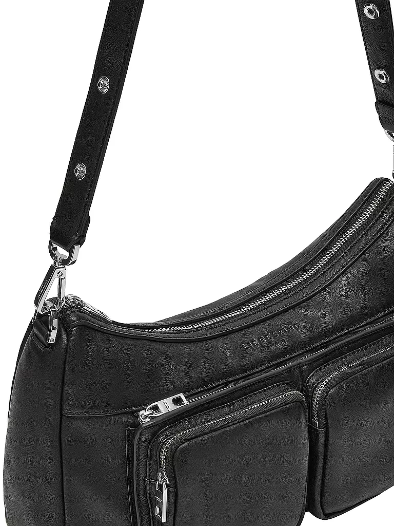 LIEBESKIND BERLIN | Sac en cuir - Sac Hobo MAIA Medium | Noir