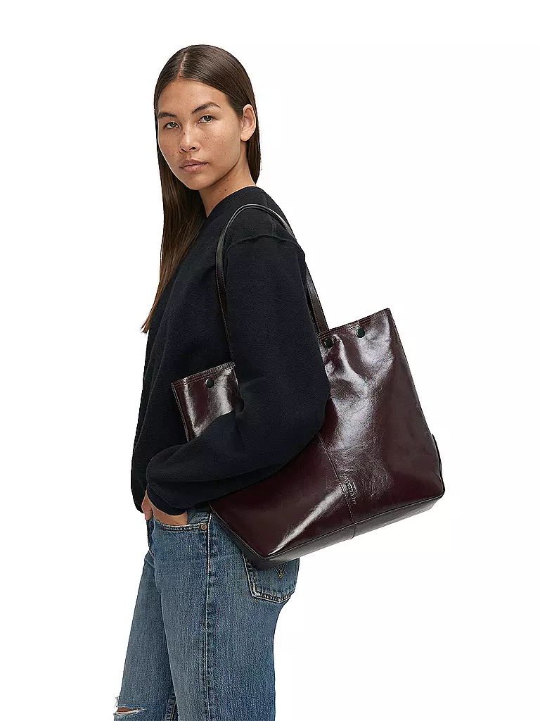 LIEBESKIND BERLIN | Sac en cuir - Shopper RIVE Large | dunkelrot