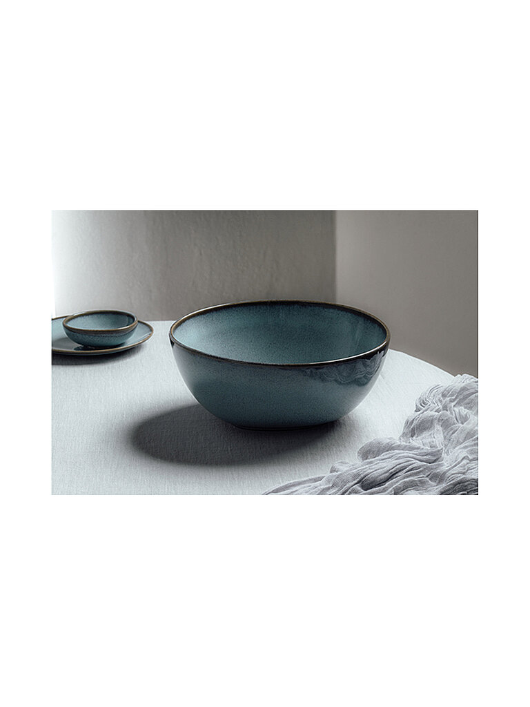 Bol rond 25cm Lave Glace bleu clair