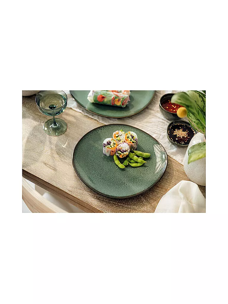 LIKE BY VILLEROY & BOCH | Assiette plate LAVE VERT 28cm | dunkelgrün