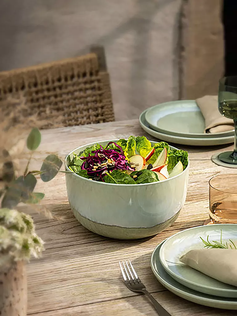 LIKE BY VILLEROY & BOCH | Servierschüssel 22cm PERLEMOR Alga | Olive