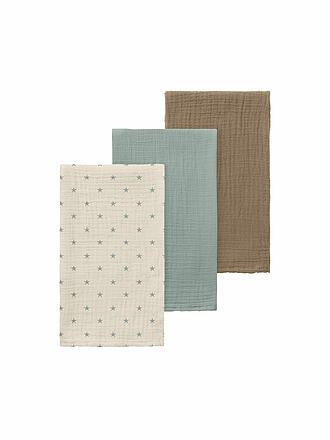 LIL ATELIER | Couche en tissu pour bébé - Multuch NBNFERGIE Lot de 3 tourterelle / pigeon / sépia