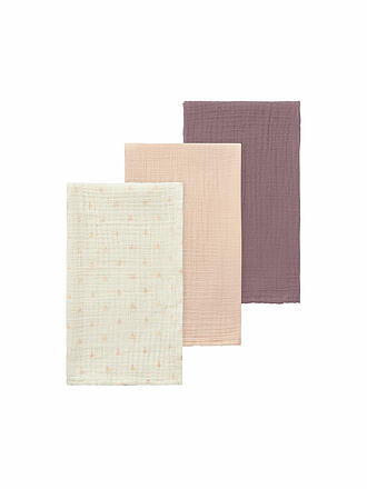 LIL ATELIER | Couche en tissu pour bébé - Multuch NBNFERGIE Lot de 3 turtledove cameo rose