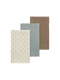 LIL ATELIER | Couche en tissu pour bébé - Multuch NBNFERGIE Lot de 3 tourterelle / pigeon / sépia | Beige
