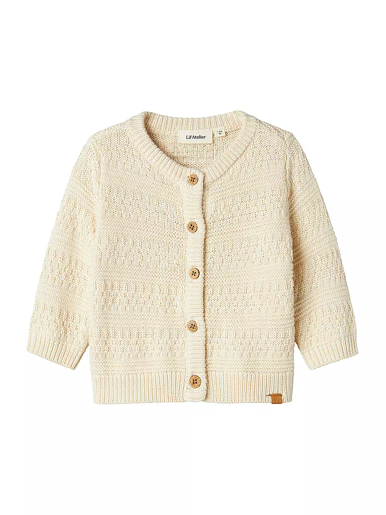 LIL ATELIER | Gilet en tricot pour bébé NBMFRAKO | creme