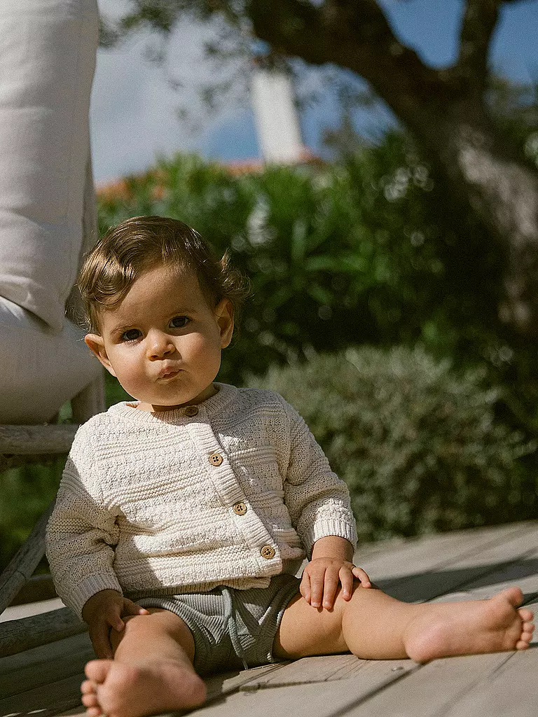 LIL ATELIER | Gilet en tricot pour bébé NBMFRAKO | creme