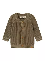 LIL ATELIER | Gilet en tricot pour bébé NBNEMLEN | Olive