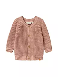 LIL ATELIER | Gilet en tricot pour bébé NBNEMLEN | Rose vif