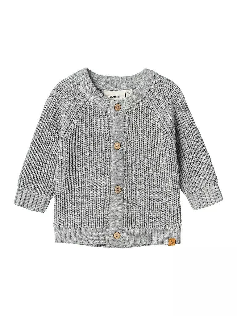 LIL ATELIER | Gilet en tricot pour bébé NBNEMLEN | grau