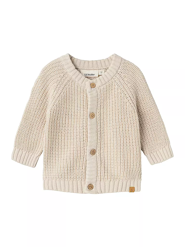 LIL ATELIER | Gilet en tricot pour bébé NBNEMLEN | creme