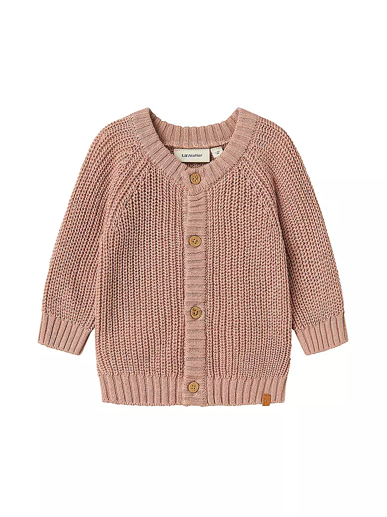 LIL ATELIER | Gilet en tricot pour bébé NBNEMLEN | pink