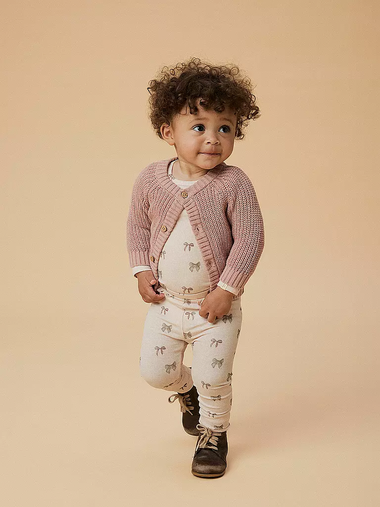 LIL ATELIER | Gilet en tricot pour bébé NBNEMLEN | pink