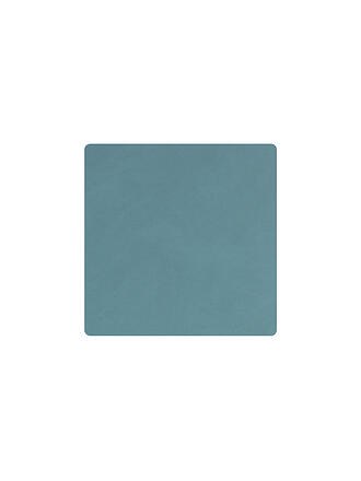 LIND DNA | Sous-verre en cuir carré 10x10cm Bleu clair