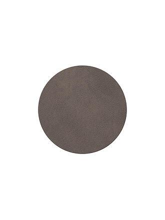 LIND DNA | Sous-verre en cuir rond 10cm Caviar