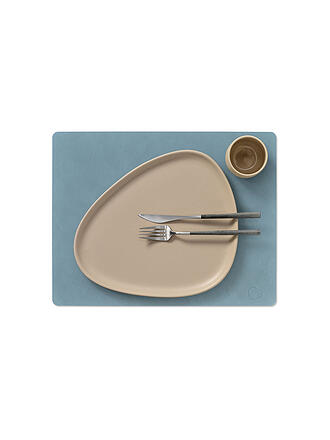 LIND DNA | Set de table en cuir NUPO 35x45cm Bleu clair