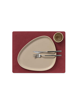 LIND DNA | Set de table SQUARE 35x45cm Nupo Eckig Red