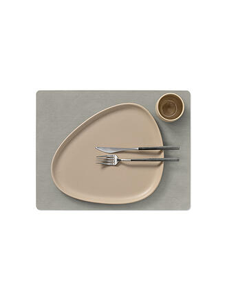 LIND DNA | Set de table 35x45cm CORDUROY ECKIG Gris clair