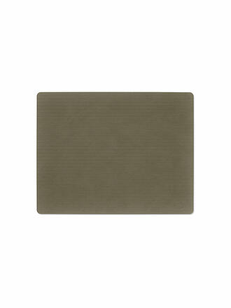 LIND DNA | Set de table 35x45cm CORDUROY RECTANGULAIRE Vert Armée