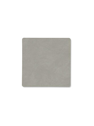 LIND DNA | Sous-verre 10x10cm CORDUROY ECKIG Gris clair