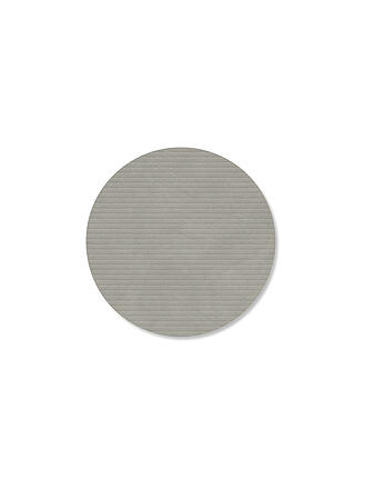 LIND DNA | Sous-verre 10cm CORDUROY ROND Gris clair