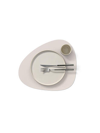 LIND DNA | Set de table en cuir 37x44cm NUPO ovale Soft Nude