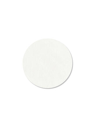 LIND DNA | Sous-verre rond en cuir NUPO 10cm Pure White