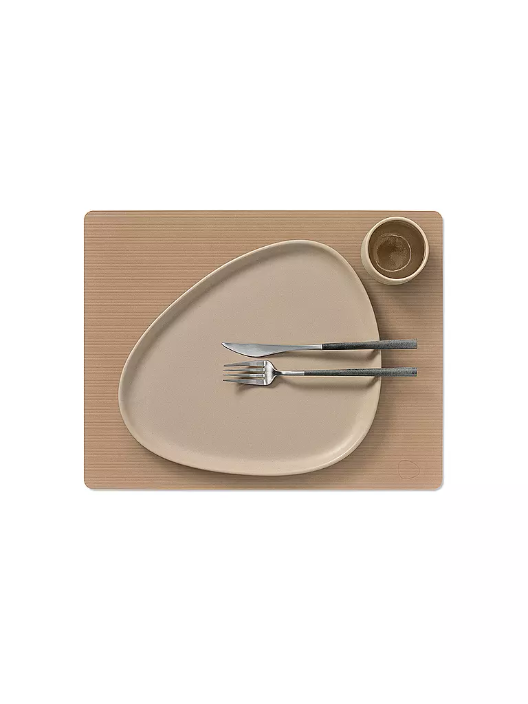 LIND DNA | Set de table 35x45cm CORDUROY ECKIG Nougat | camel