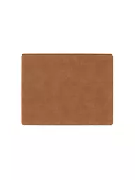 LIND DNA | Set de table 35x45cm CORDUROY ECKIG Sorbet Citron | Marron