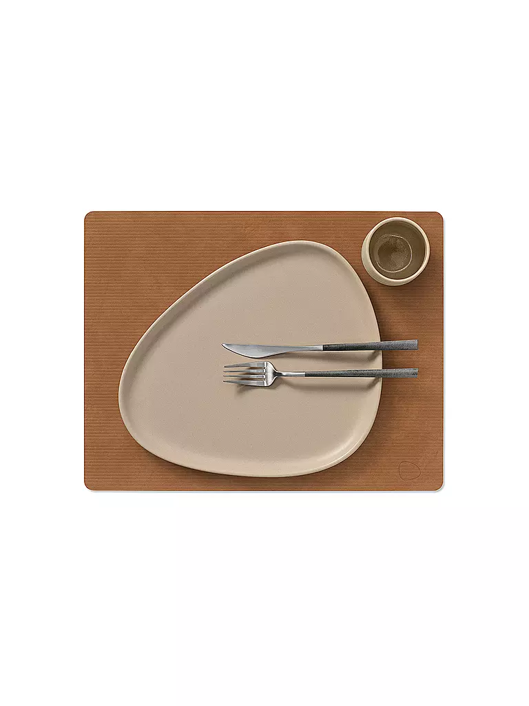 LIND DNA | Set de table 35x45cm CORDUROY RECTANGULAIRE Nature | braun