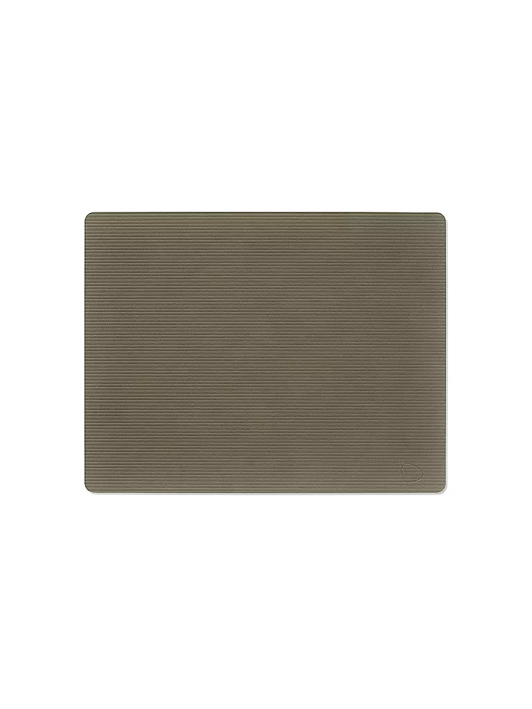 LIND DNA | Set de table 35x45cm CORDUROY RECTANGULAIRE Vert Armée | Vert foncé