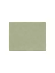 LIND DNA | Set de table 35x45cm CORDUROY ECKIG Sorbet Citron | Olive