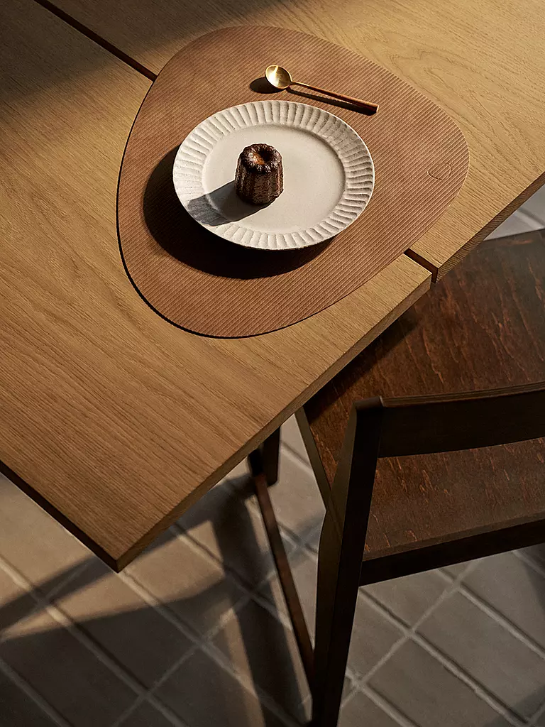 LIND DNA | Set de table 37x44cm CORDUROY OVAL Nature | braun