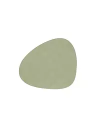 LIND DNA | Tischset 37x44cm CORDUROY OVAL Lemon Sorbet | Olive