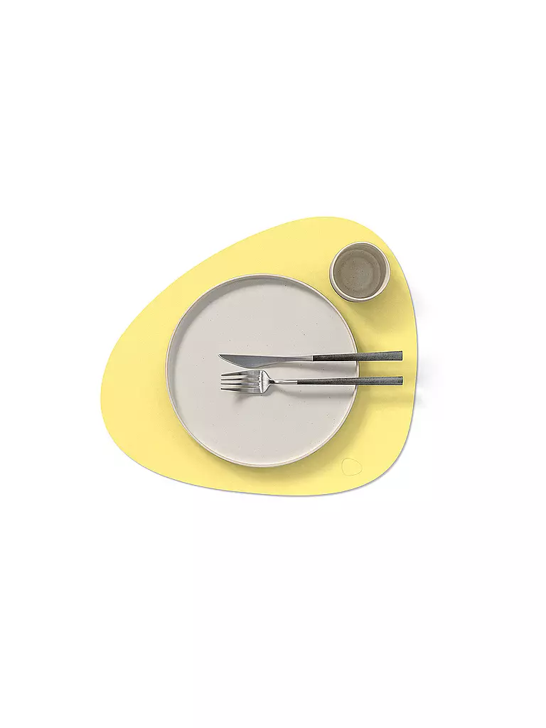 LIND DNA | Set de table 37x44cm CURVE Nupo Oval Jaune | gelb