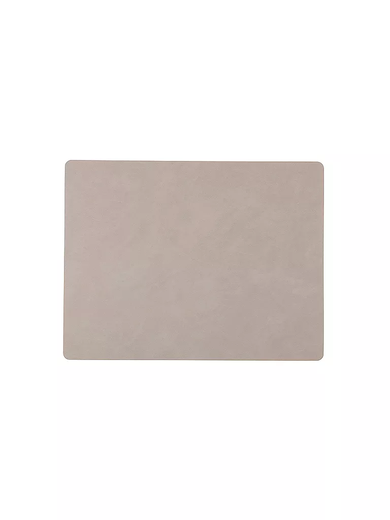 LIND DNA | Set de table en cuir "Nupo" rectangulaire 35x45cm | hellgrau