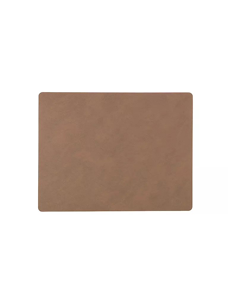 LIND DNA | Set de table en cuir "Nupo" rectangulaire 35x45cm | braun